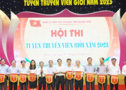 Hội thi tuyên truyền viên giỏi Đảng bộ Khối các cơ quan tỉnh Quảng Nam năm 2023: Đợt sinh hoạt chính trị sâu rộng